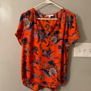CBR Women's Orange Floral Top